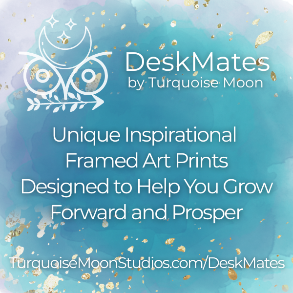 Just a Girl and Her Moon - DeskMates Framed Art Print