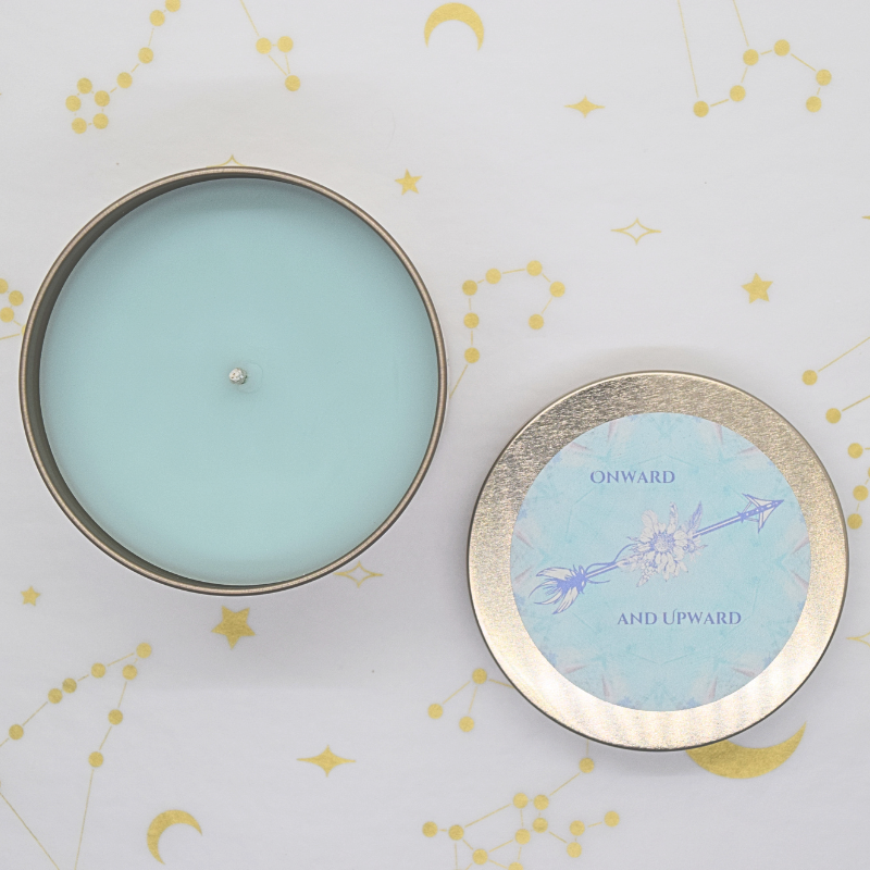 Onward and Upward Inspirational Candle of Hope and Perseverance