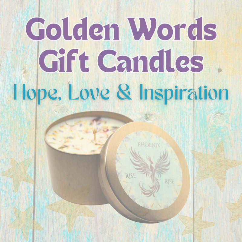 Golden Words Inspirational Gift Candles