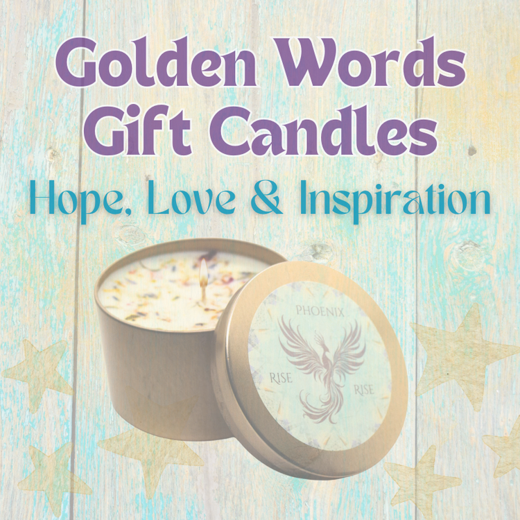 Golden Words Inspirational Gift Candles