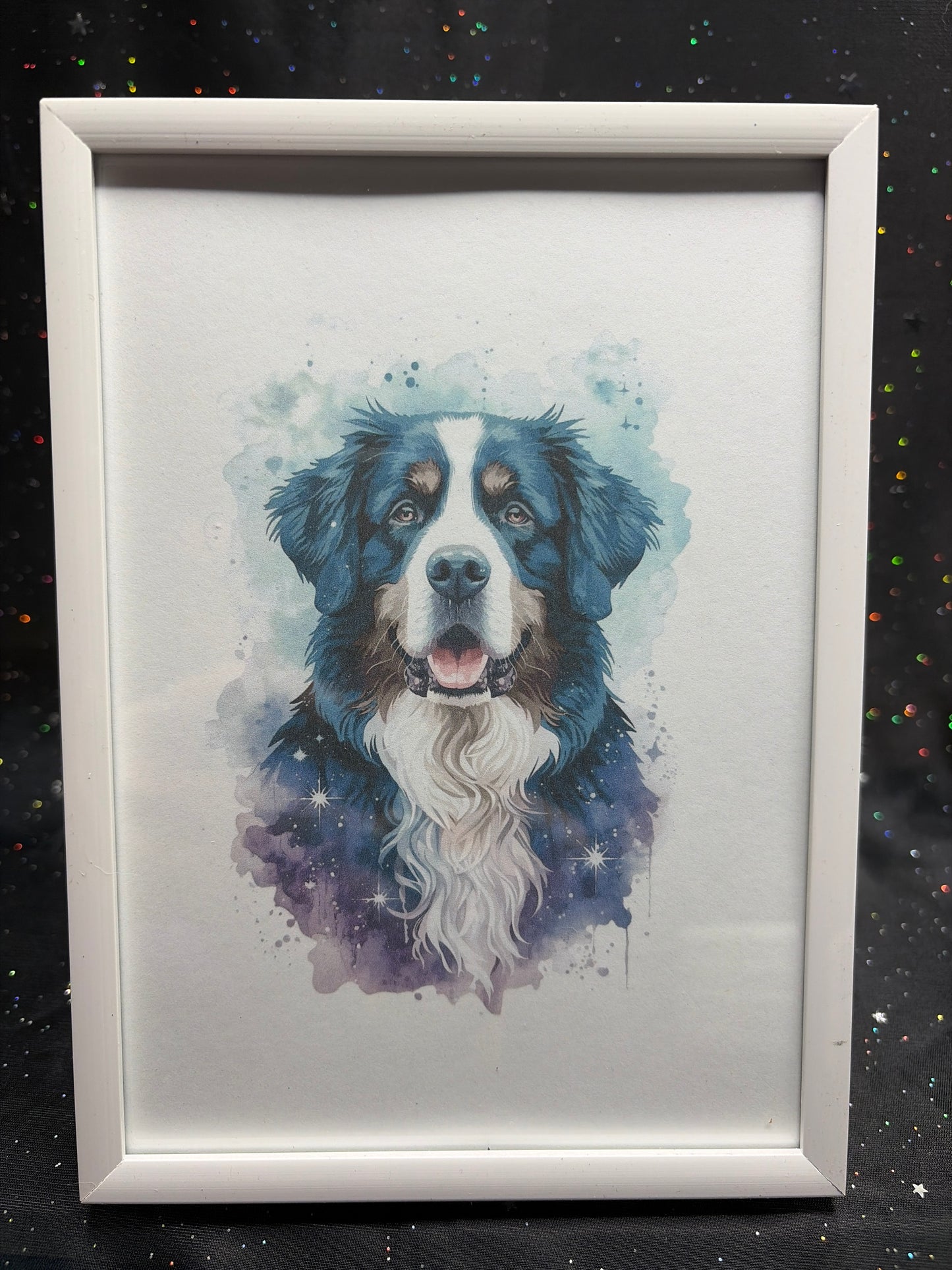 DeskMates Framed Art Print 💠 D05 Bernese Mountain Dog