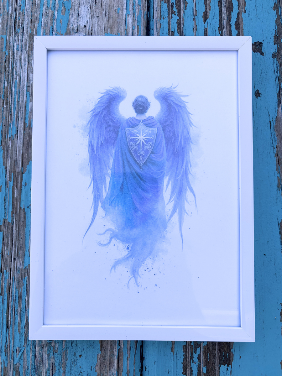 DeskMates Framed Art Print 💠 AN03 Archangel Michael