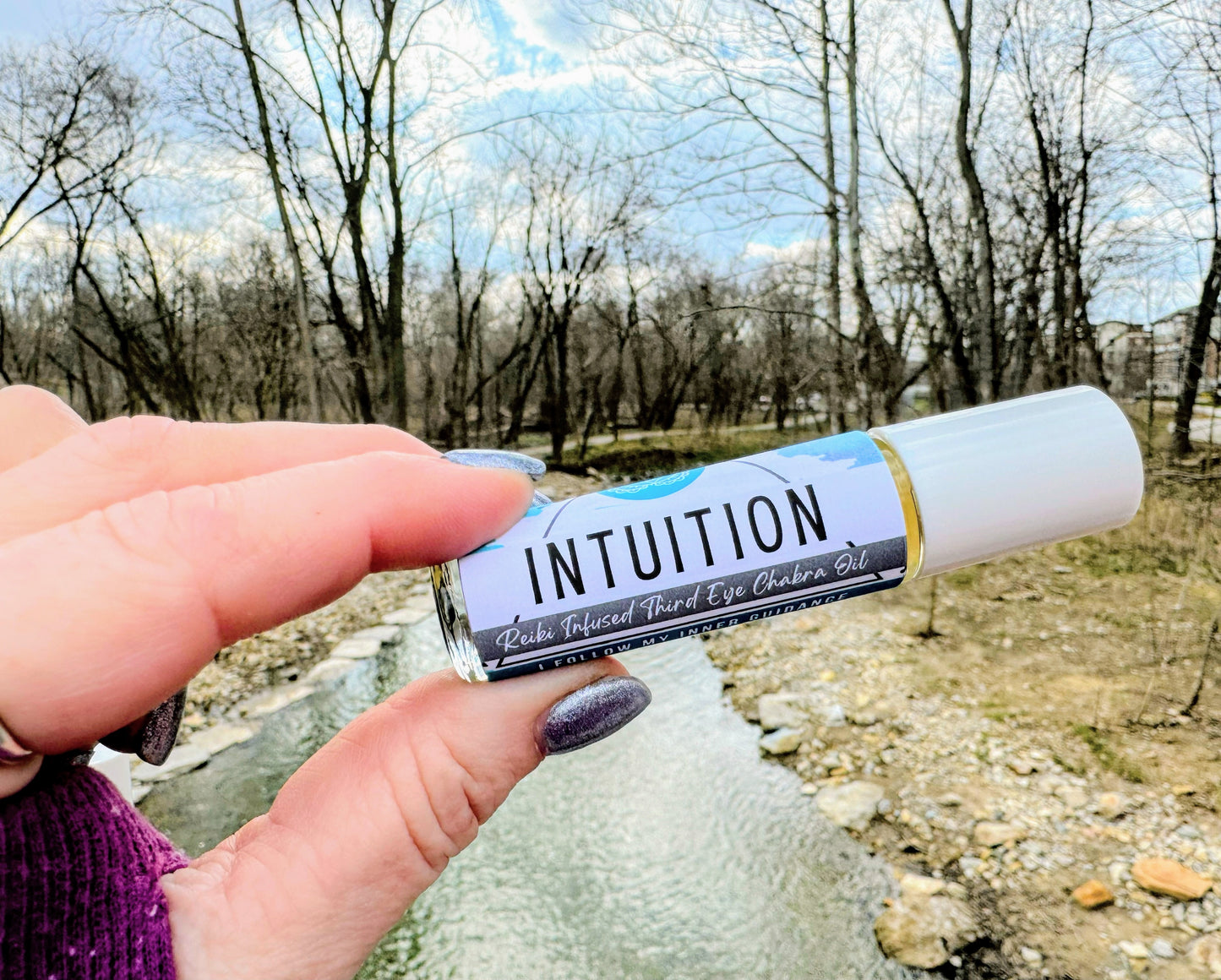 INTUITION * Crystal Intentions 6th Third Eye Chakra Perfume * Mystical scent Lapis Lazuli, Iolite & Blue Apatite Third Eye Chakra Crystals * Collective Consciousness * Indigo Child * Divination * Psychic Gifts * Owl Spirit Animal * Moonbeams