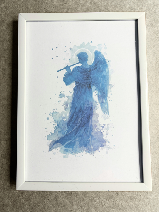 DeskMates Framed Art Print 💠 AN01 Archangel Gabriel