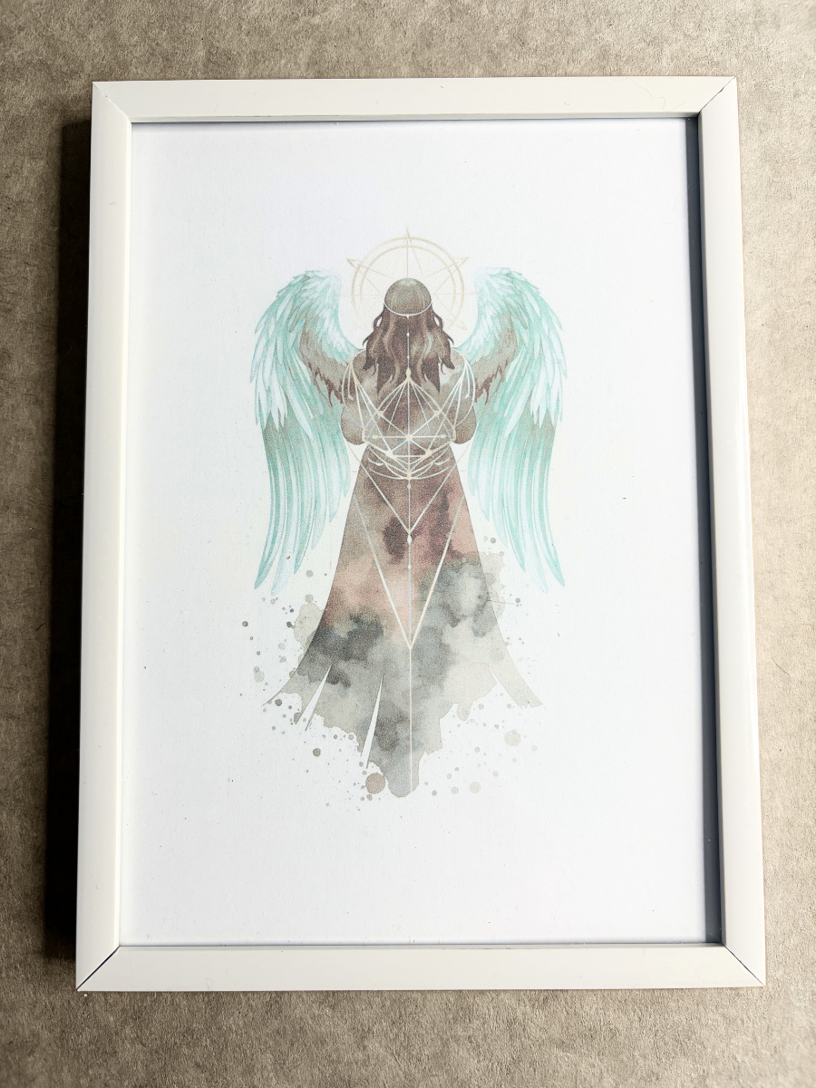DeskMates Framed Art Print 💠 AN02 Archangel Metatron