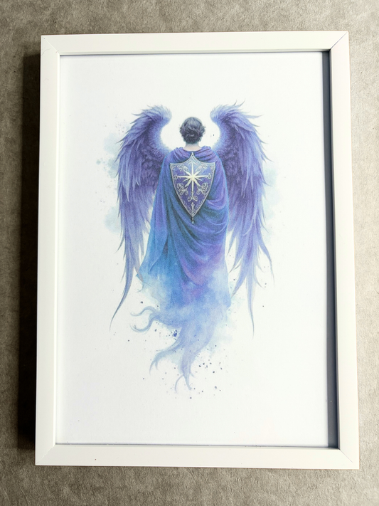DeskMates Framed Art Print 💠 AN03 Archangel Michael