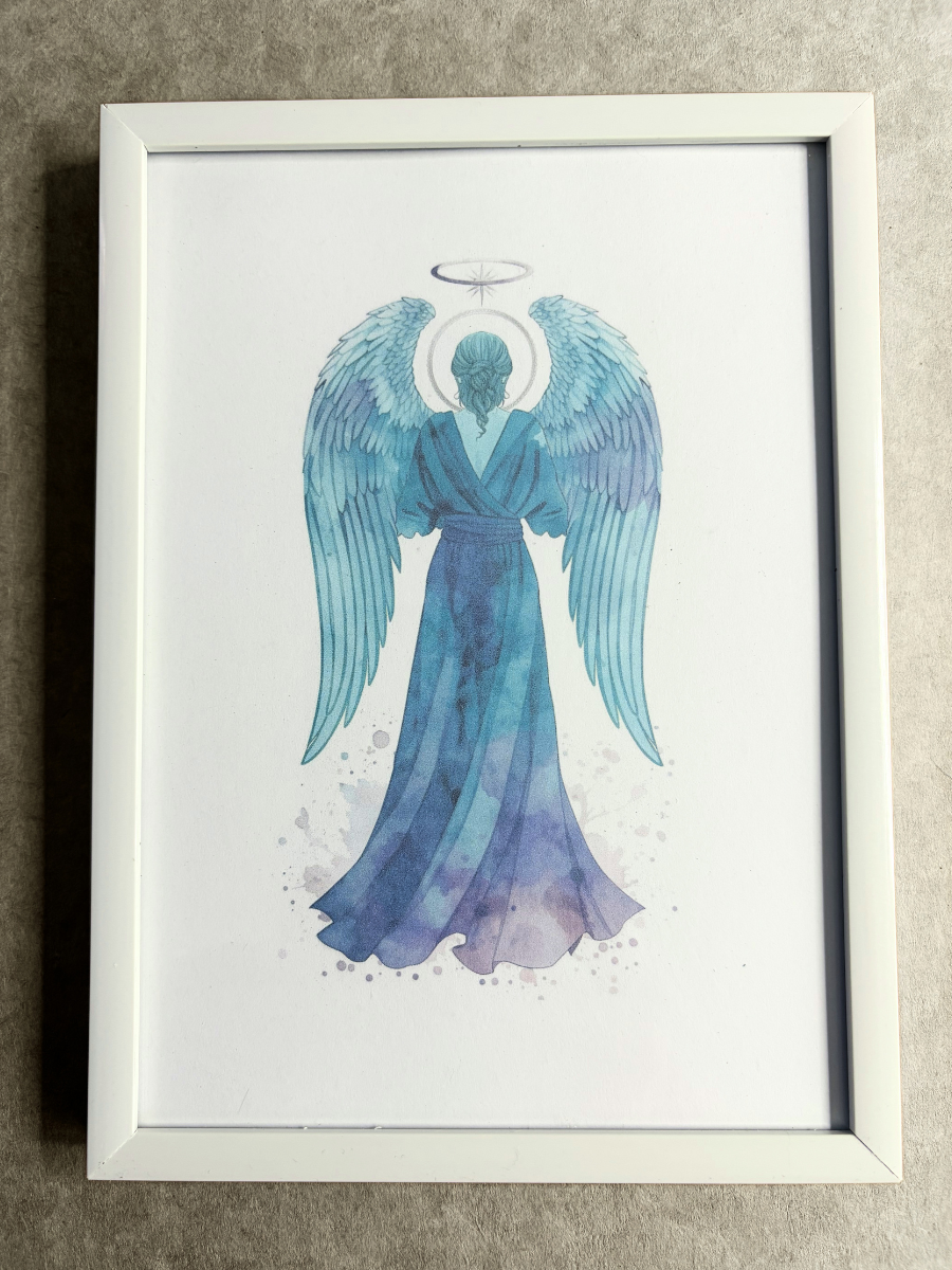 DeskMates Framed Art Print 💠 AN04 Archangel Raphael