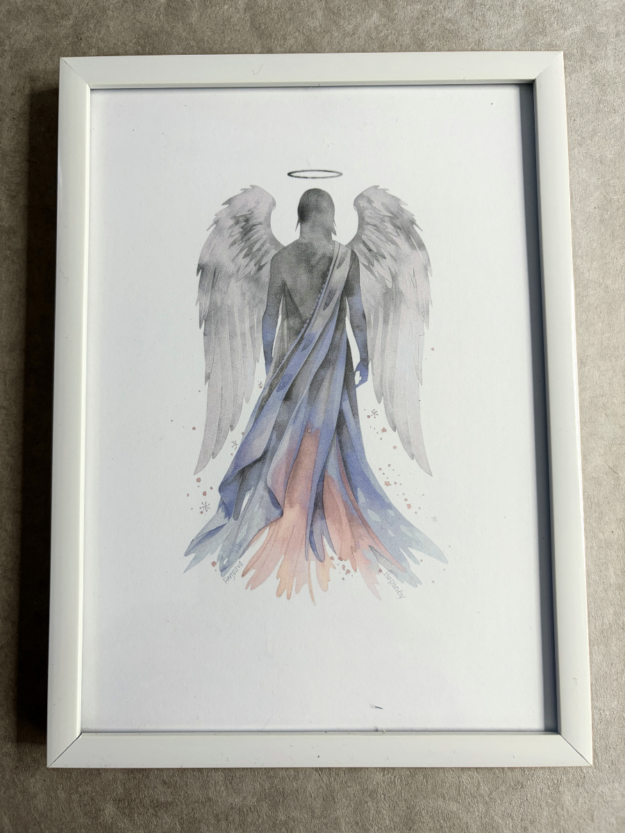 DeskMates Framed Art Print 💠 AN05 Archangel Uriel