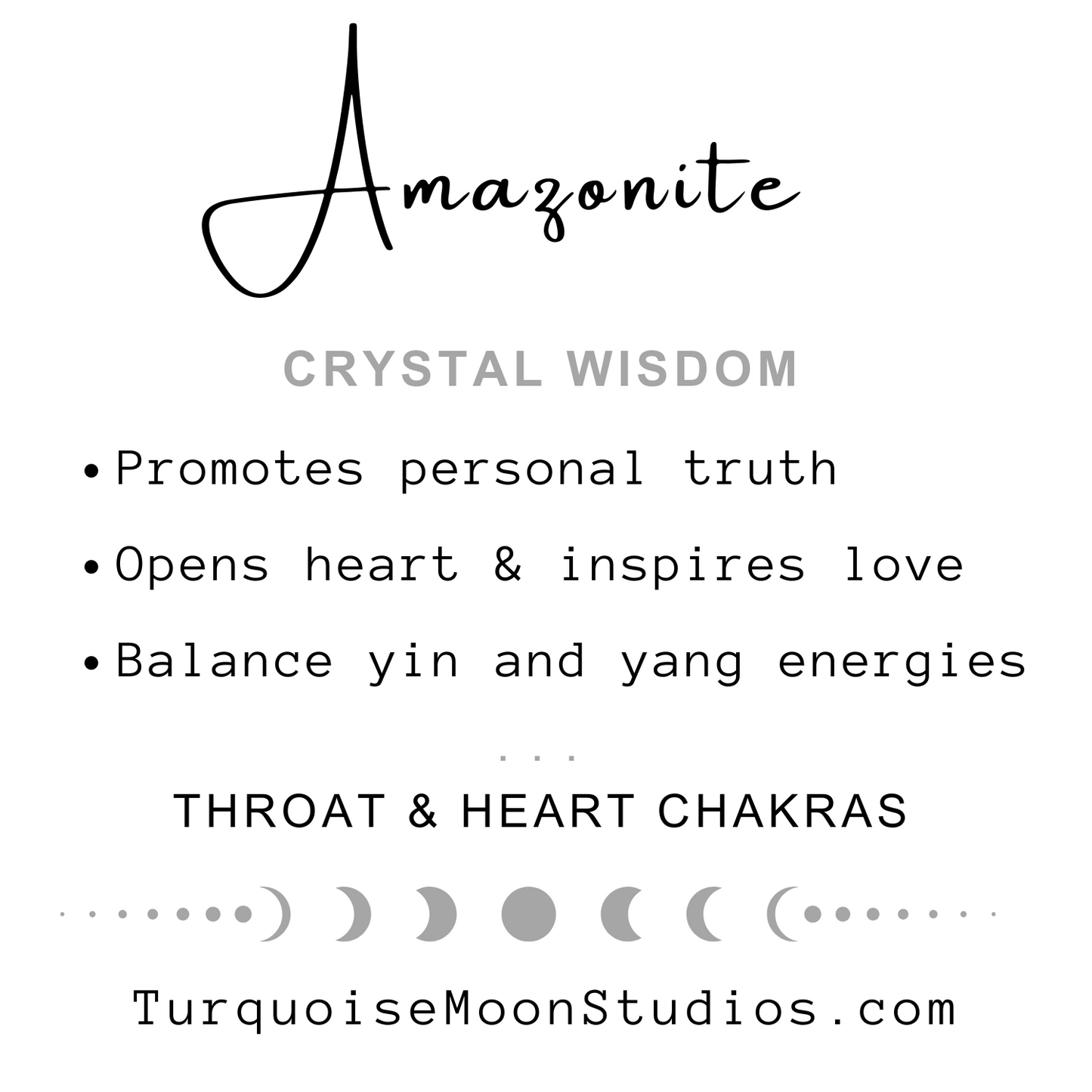 Amazonite ~ truth harmony balance ~ tumble stone