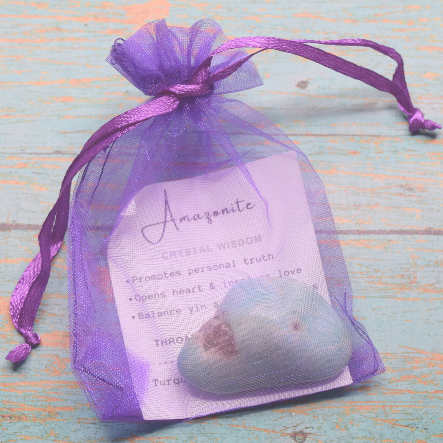 Amazonite ~ truth harmony balance ~ tumble stone