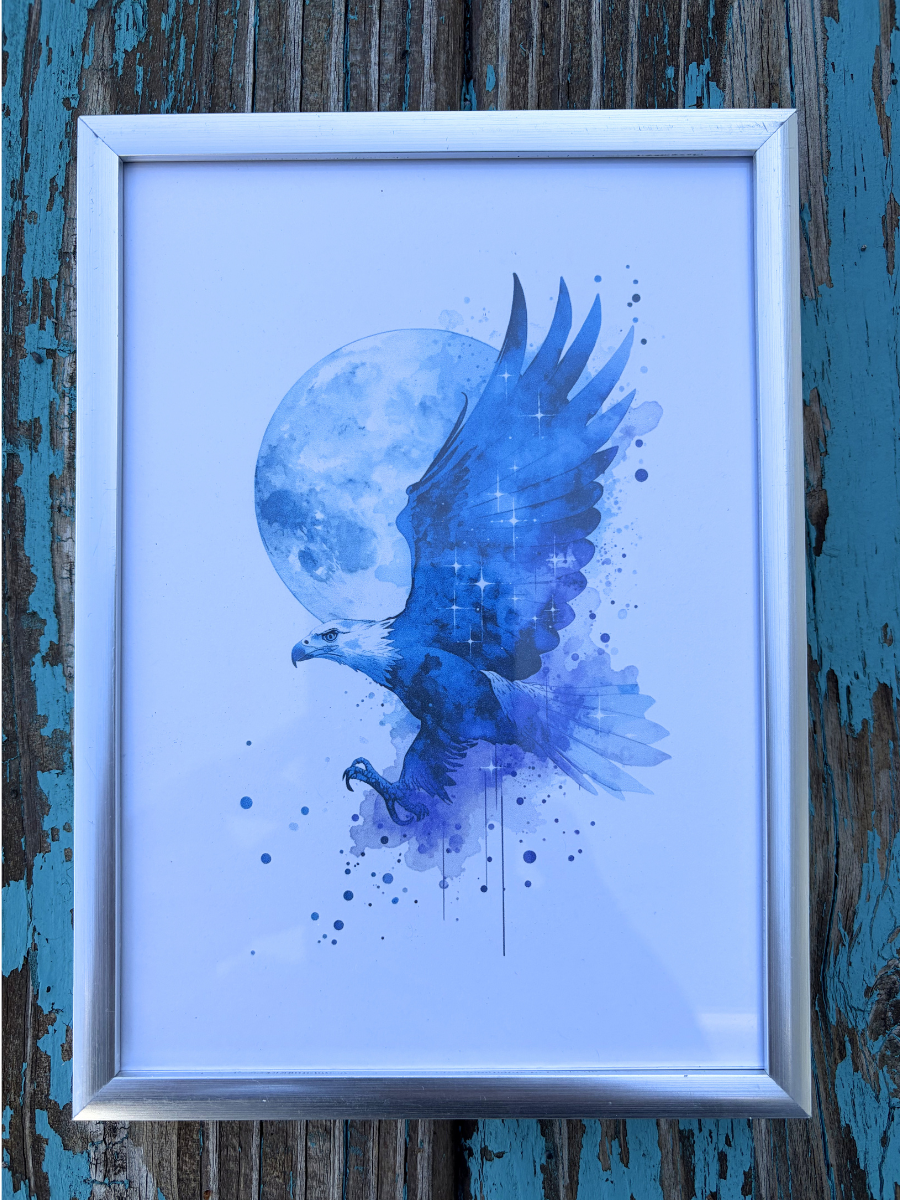 DeskMates Framed Art Print 💠 BD04 Eagle Bird