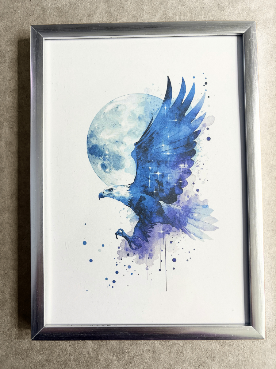 DeskMates Framed Art Print 💠 BD04 Eagle Bird