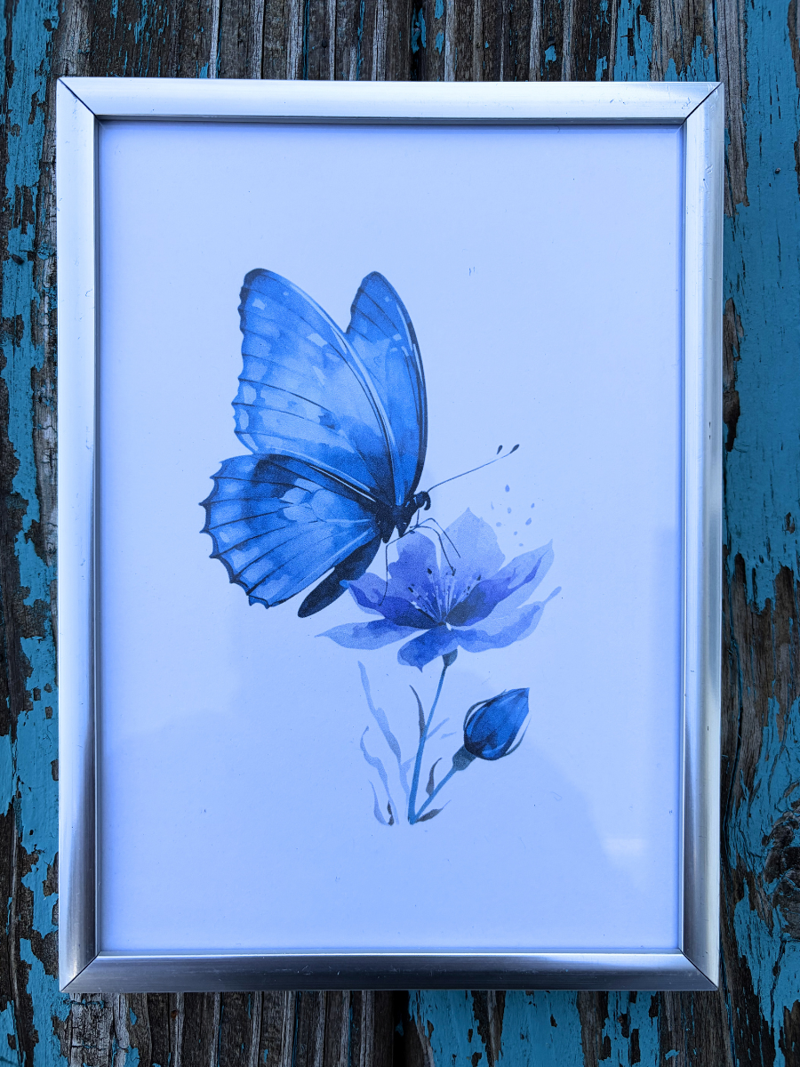 DeskMates Framed Art Print 💠 BT02 Butterfly 2