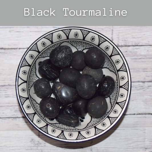 Black Tourmaline ~ grounding & protection ~ tumble stone