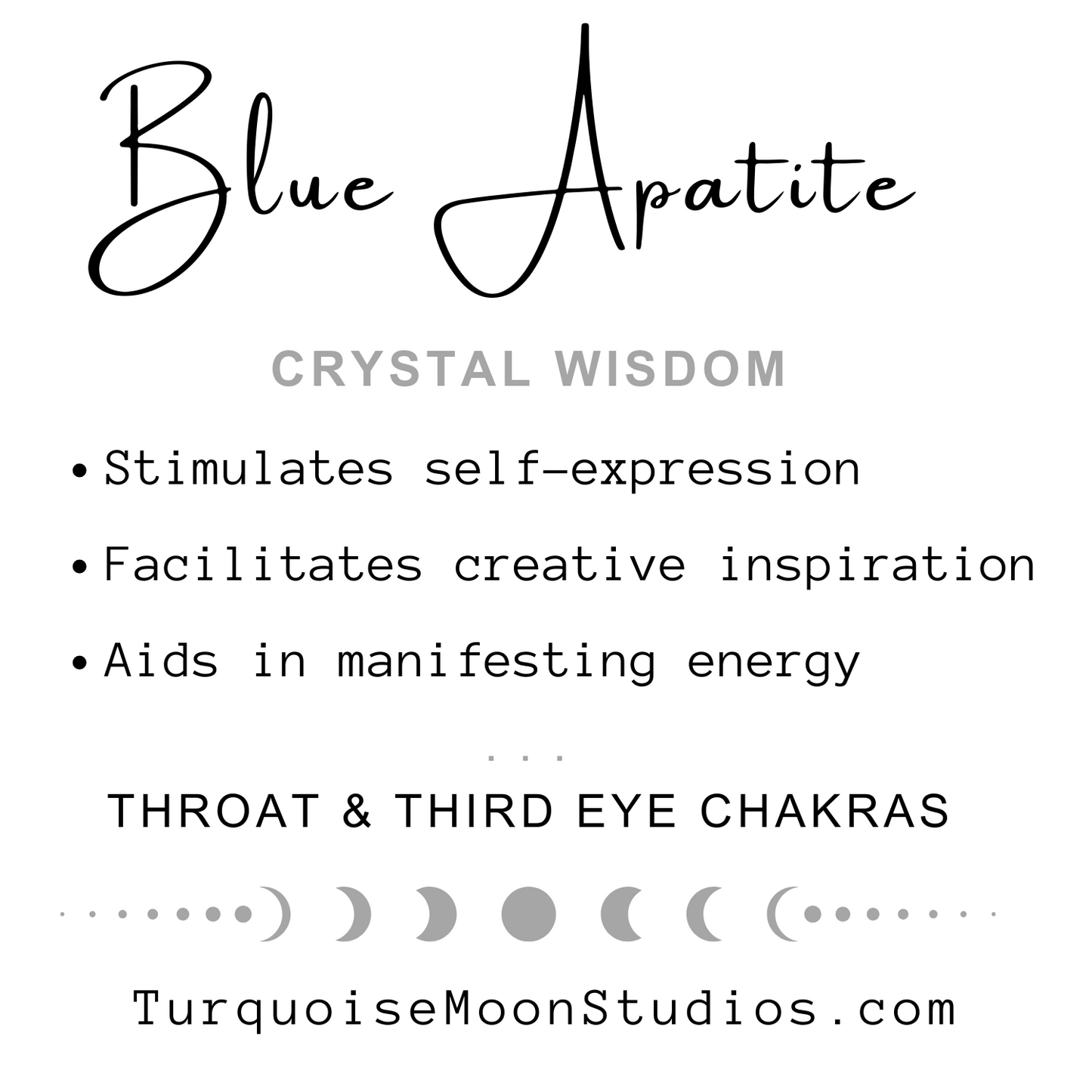 Blue Apatite tumble stone