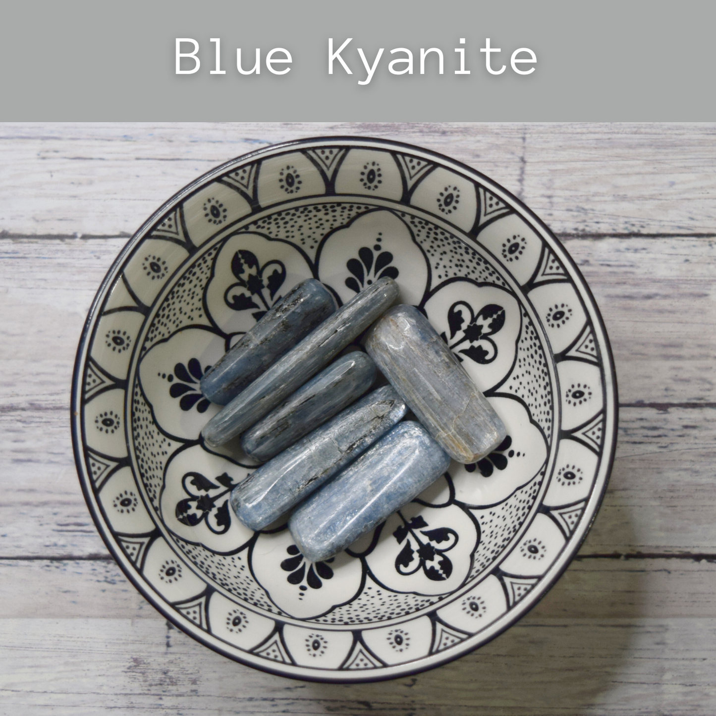 Blue Kyanite polished gemstone