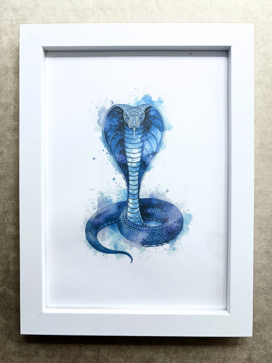 DeskMates Framed Art Print 💠 S Cobra Snake