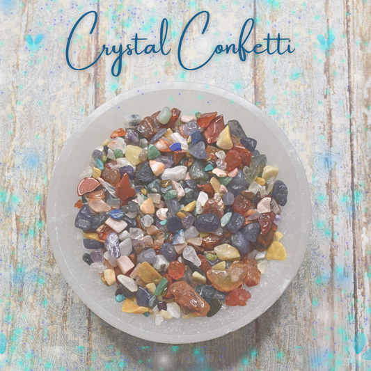 Crystal Confetti Scoop * 33 Tiny Crystals Mix * Crystal Chip Stones