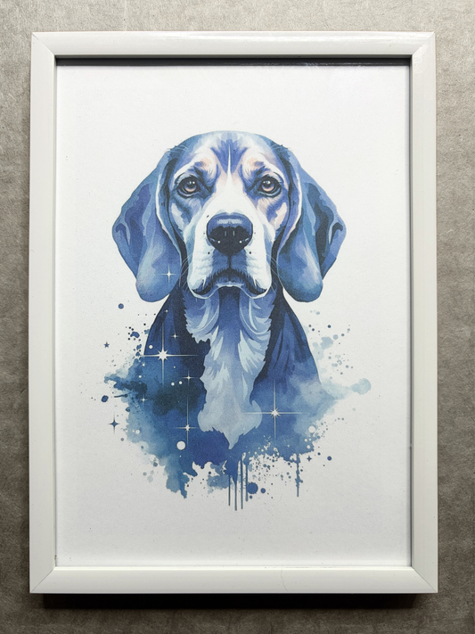 DeskMates Framed Art Print 💠 D04 Beagle Dog