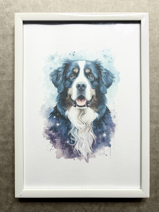 DeskMates Framed Art Print 💠 D05 Bernese Mountain Dog