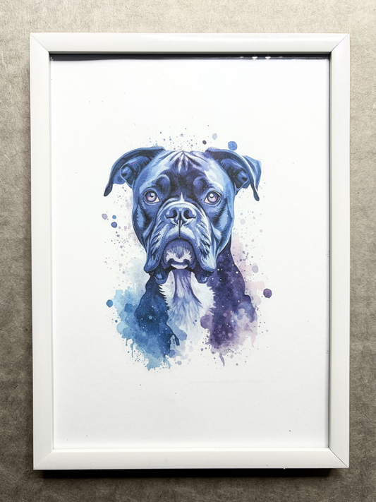 DeskMates Framed Art Print 💠 D11 Boxer Dog