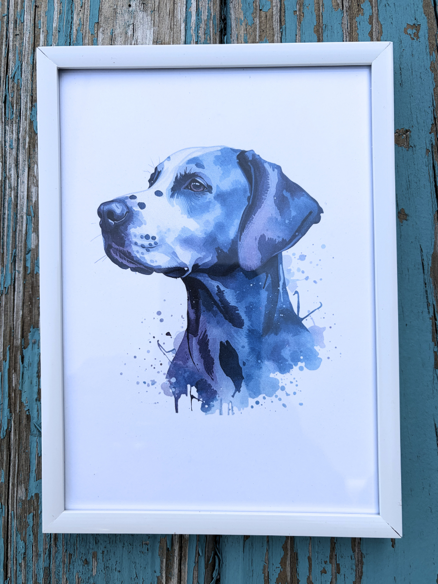 DeskMates Framed Art Print 💠 D15 Dalmatian Dog