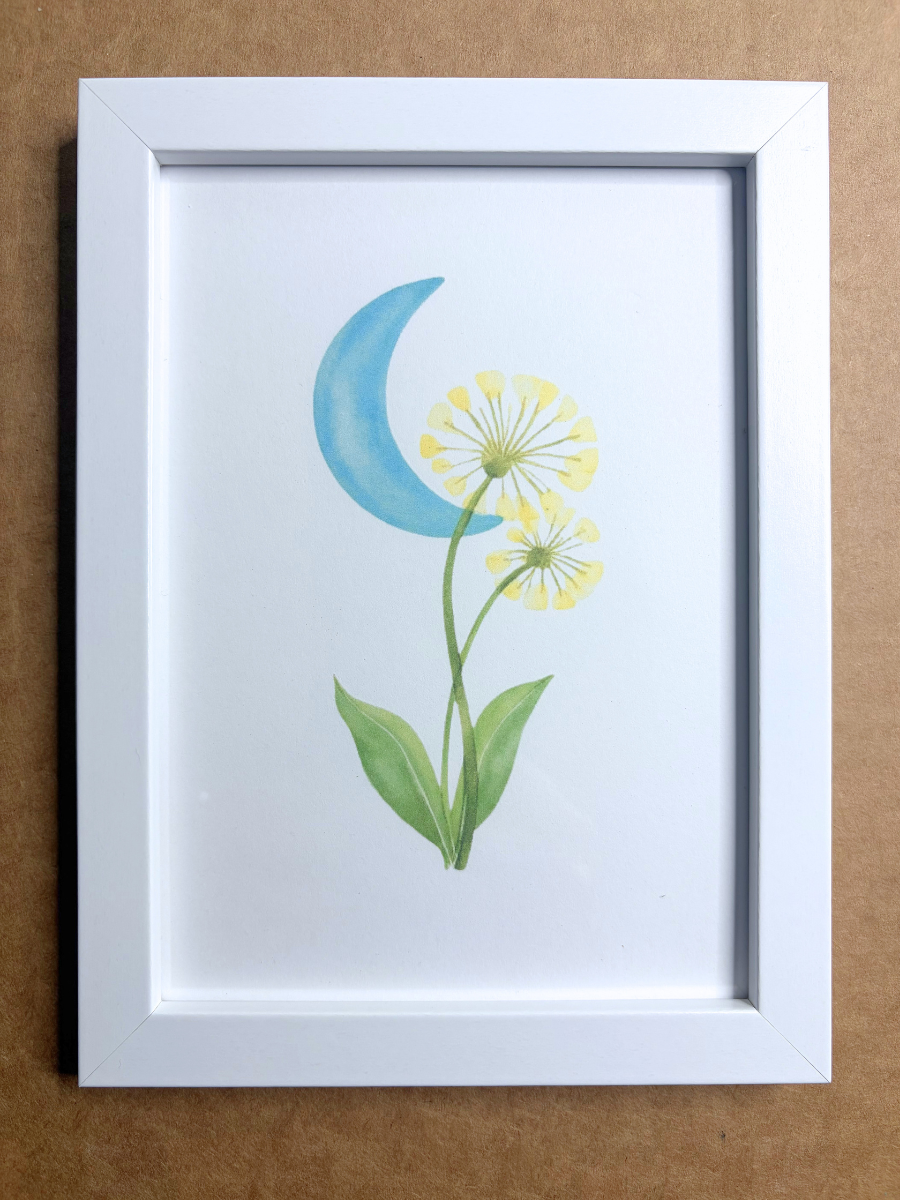 DeskMates Framed Art Print 💠 F07 Dandelion Moon 1