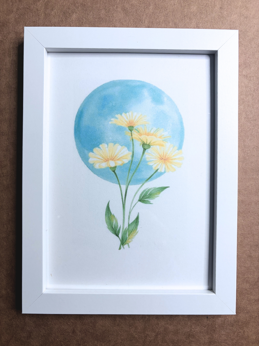 DeskMates Framed Art Print 💠 F08 Dandelion Moon 2