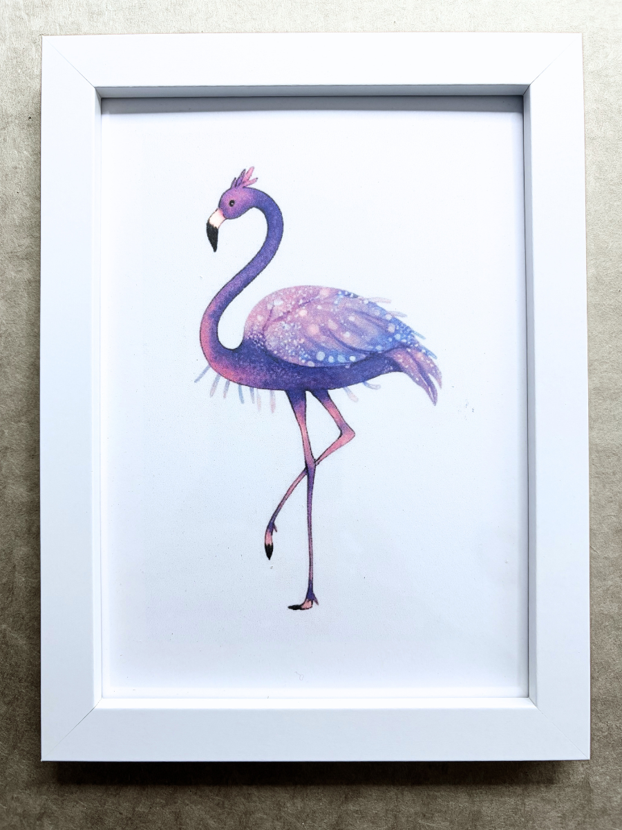 DeskMates Framed Art Print 💠 S Flamingo