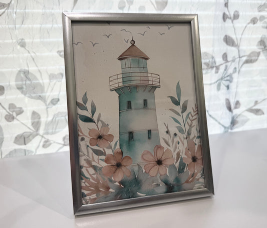 Lighthouse - 5" x 7" Framed Art Print