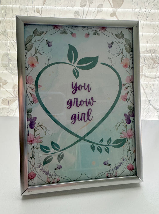 You Grow Girl  - DeskMates 5" x 7" Framed Art Print