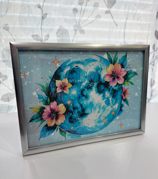 Once in a Blue Moon - DeskMates Framed Art Print