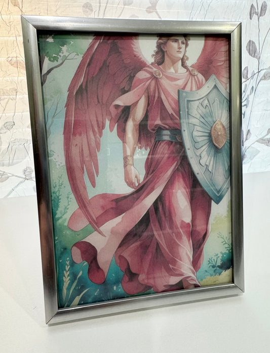 Michael - DeskMates Framed Angel Art Print