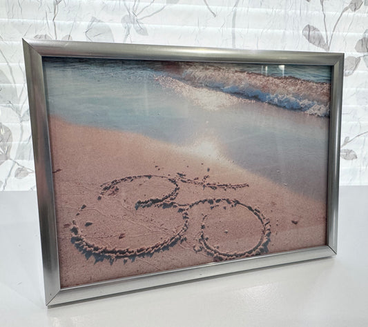 Om Beach  - DeskMates 5" x 7" Framed Art Print