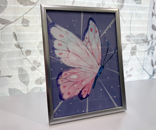 Radiant Butterfly  - 5" x 7" Framed Spirit Animal Art Print