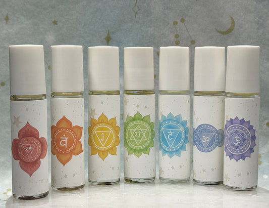 7 Crystal Chakra Perfumes Set