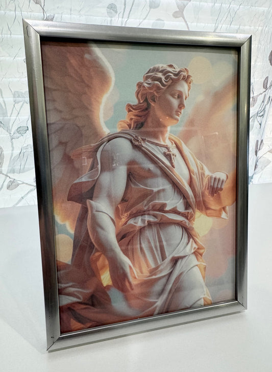 The Guardian - DeskMates Framed Angel Art Print
