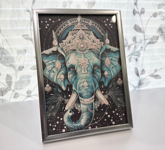 Wise Elephant Knows The Way ~ DeskMates Framed Spirit Animal Art Print