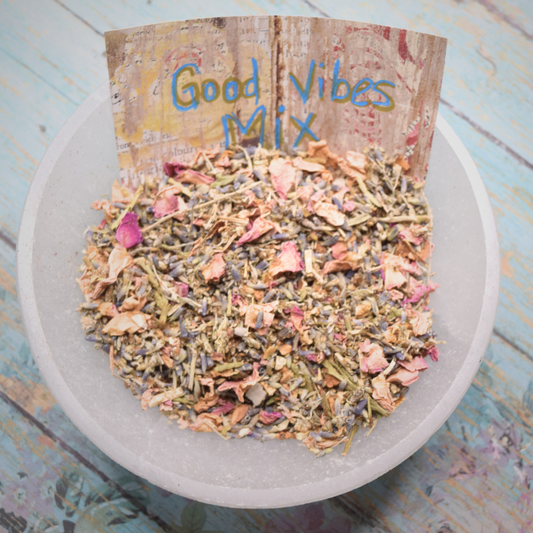 Good Vibes * Intention Candle or Ritual Bath Herb Mix