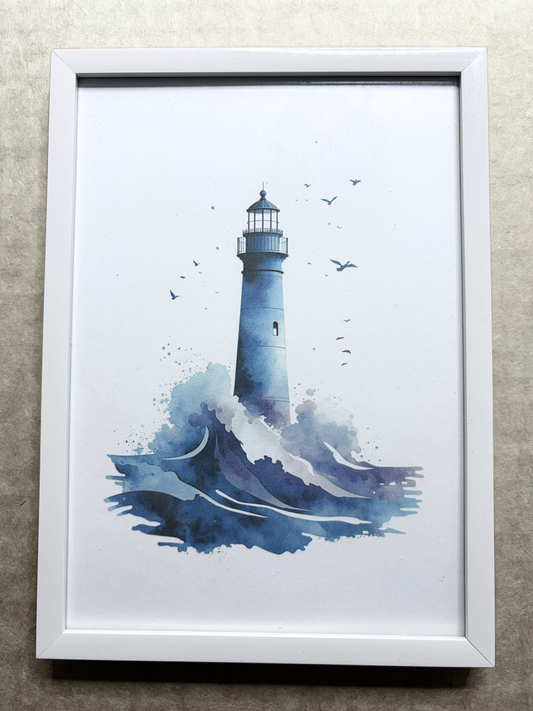 DeskMates Framed Art Print 💠 MSL02 Lighthouse 2
