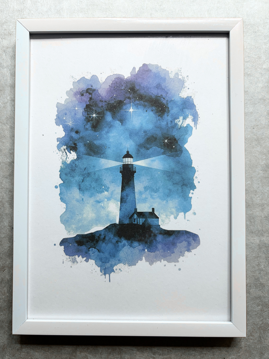 DeskMates Framed Art Print 💠 MSL03 Lighthouse 3
