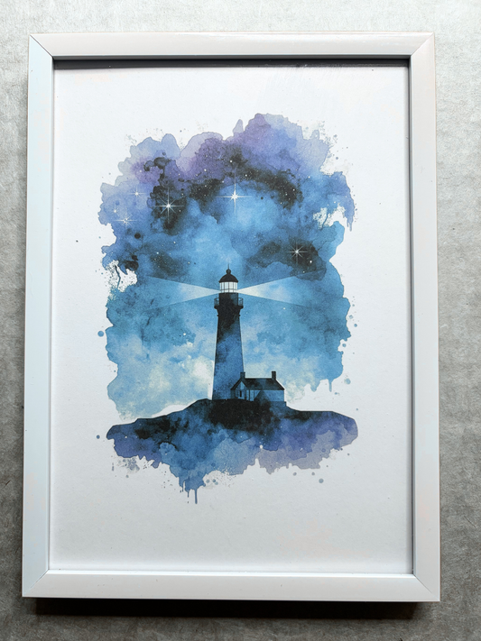 DeskMates Framed Art Print 💠 MSL03 Lighthouse 3