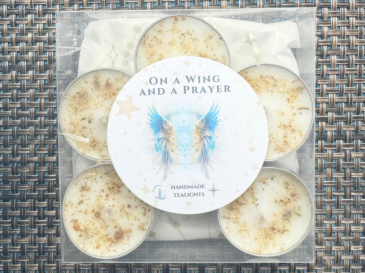 On a Wing and a Prayer Tealight Candles