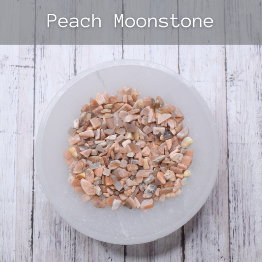 Peach Moonstone Chip Stones