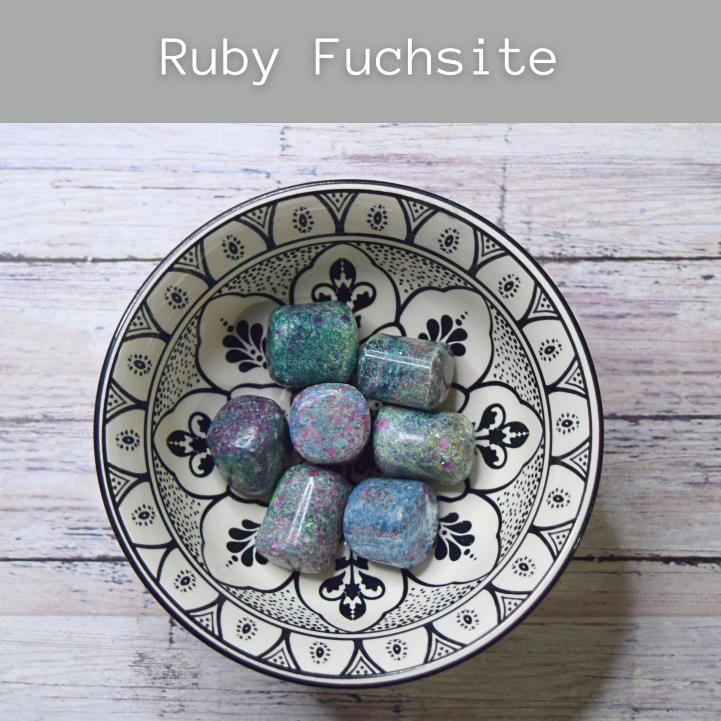 Ruby Fuchsite tumble stone