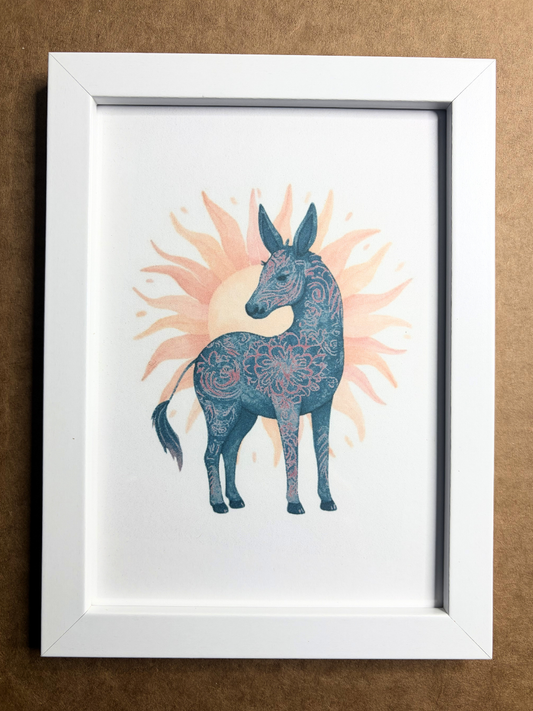 DeskMates Framed Art Print 💠 S Donkey