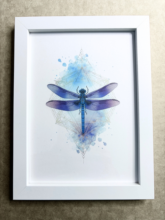 DeskMates Framed Art Print 💠 S Dragonfly 1