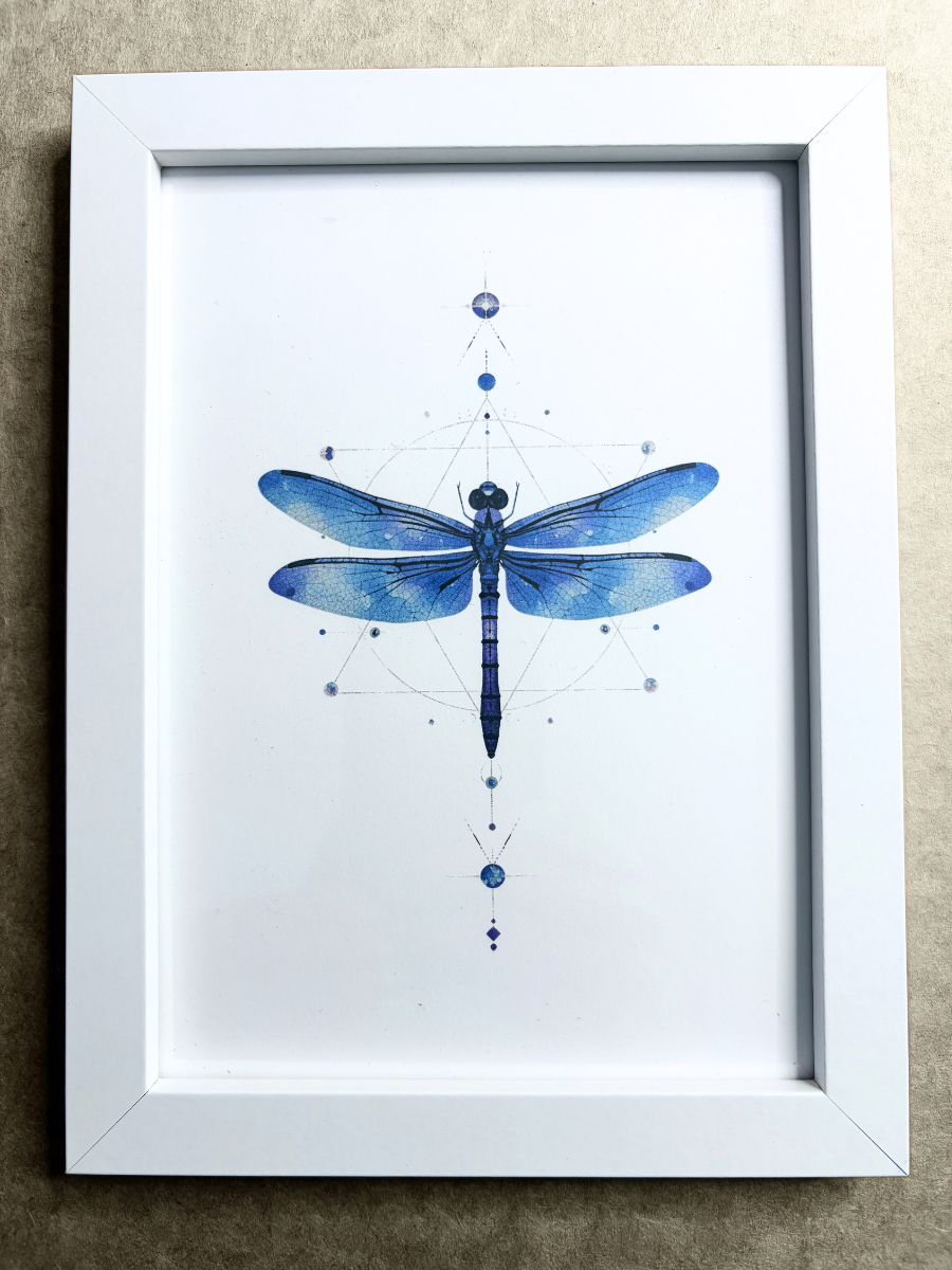 DeskMates Framed Art Print 💠 S Dragonfly 2