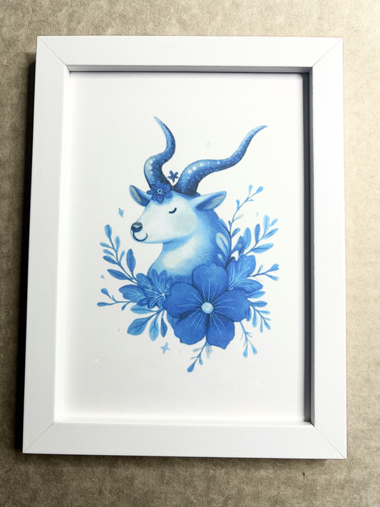 DeskMates Framed Art Print 💠 S Goat