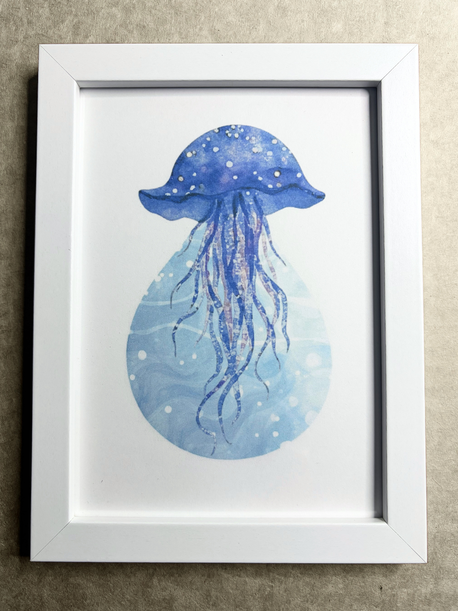 DeskMates Framed Art Print 💠 S Jellyfish